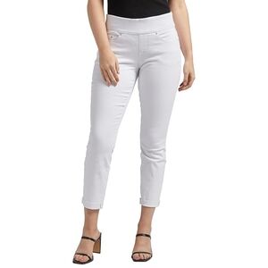 Jag Jeans White Ankle Crop Slim Stretch Pants 8